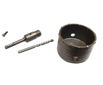 Otwornica widiowa 100 SDS+ frez otwornica do betonu z pilotem do muru 100mm zdjęcie nr 5