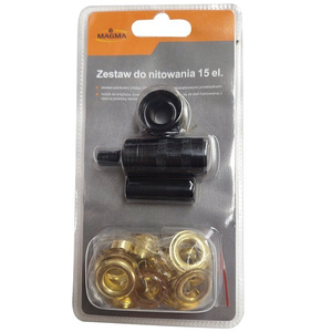 Zestaw do nitowania zaciskania oczek plandeki 15el M10009 zdjęcie nr 9