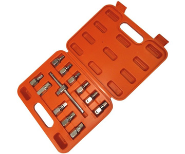Klucze do korków do oleju 12 cz. zestaw kluczy samochodowe Set Combination Socket Wrench Tools Set 1/2"&1/4" 12 elementów C1006 LT-A1151 1001C YC-02037 zdjęcie nr 9