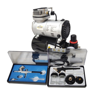 Zestaw kompresor do aerografów z butlą + AB130 0,2+0,3 + AB138 0,8 AB-130 Ab 130 AB-138 AB 138 zdjęcie nr 8