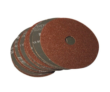 Krążek fibrowy fi 125 tarcza fibrowa do szlifowania metalu drewna pcv pakiet 25 szt. fibra granulacja 180 zdjęcie nr 7