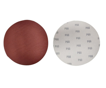 Krążki ścierne 225mm papier na rzep gr. 80 10 szt ścierny krążek samoprzylepne styropianu zdjęcie nr 4