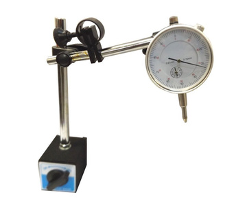Czujnik zegarowy 0-10mm + statyw magnetyczny 60kg Przyrząd do pomiaru tarcz hamulcowych zestaw do sprawdzania bicia czujnik zegarowy 107-601-105 statywem 0-10mm 106-102-101 zdjęcie nr 12