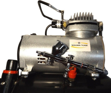 Zestaw kompresor z butlą + aerograf AB-180 AB 180 AB180 0.5mm dysza aerograf zdjęcie nr 4
