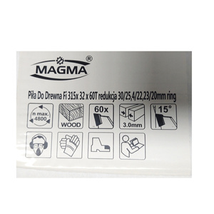 Piła tarcza tarcze do cięcia drewna 315 mm 60t z widią 315x32 mm x 60 zębów widiowa Magma 315x32x60t red 30 mm 25,4 mm 22,23 mm 20 mm 315x30 315x25,4 315x22,23 zdjęcie nr 2
