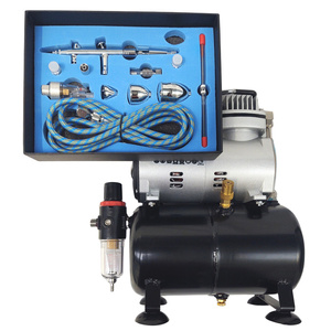 Aerograf AB-183K AB183K AB 183K + kompresor z butlą TC-20T zestaw pneumatyczny lakierniczy zdjęcie nr 15