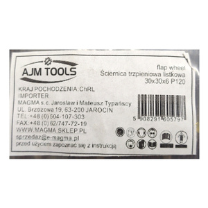 Ściernica trzpieniowa listkowa 30x30x6 P120 listowych na trzpieniu zdjęcie nr 10