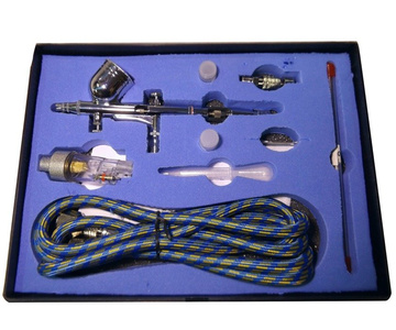 Aerograf TG203K 3 dysze z wężykiem do modelarstwa malowania + filtr z odwadniaczem Magma TG-203K zdjęcie nr 2