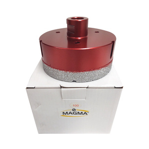 Otwornica diamentowa 100 mm M14 MVBC czerwona koronka wiertło zdjęcie nr 2