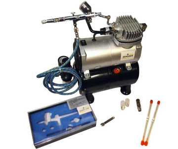 Kompresor do malowania z butlą 3l TC-20T z aerografem TG-203S zdjęcie nr 8