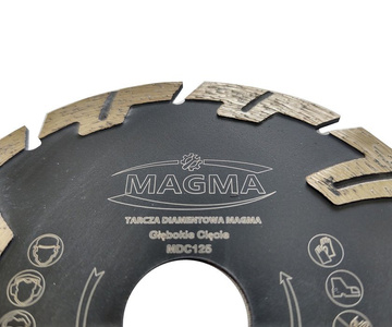 Tarcza diamentowa segmentowa do cięcia betonu 125x22,2mm GC MDC125 głębokie cięcie Magma MDC 125x22,2 125 x 22,2 125x22,2mm zdjęcie nr 6