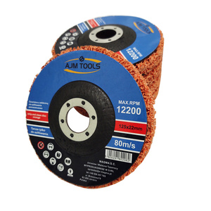 Tarcza tarcze do szlifowania metalu stali z włókniną pomarańczowa 125 dysk krążek do usuwania rdzy ceramika farby włosy murzyna BRICK METAL WOOD zdjęcie nr 13