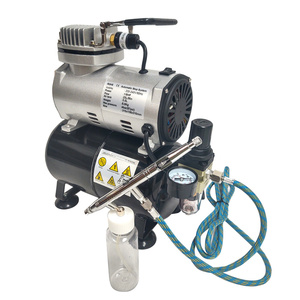 Kompresor do aerografów TC20T z butlą + AB182P + wężyk 1/4-1/8 1,8m Aerograf AB-182P Airbrush DOUBLE ACTION Airbrush AB182P AB182 AB 182P zdjęcie nr 3