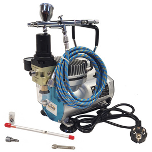 AEROGRAF AB180 AB-180 AB 180 3 DYSZE + MINI KOMPRESOR 4BAR NOWY VAT DO AEROGRAFII SPRĘŻARKA AIR BRUSH STUDIO zdjęcie nr 16