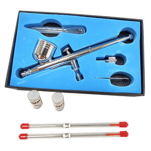 Aerograf AB130 4 dysze 0,2; 0,3; 0,5; 0,8 AB-130 AB 130 wysoka jakość do aerografii AIRBRUSCH zdjęcie nr 5