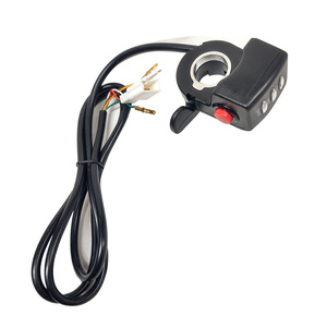 Rączka gazu kciukowa z kontrolkami z osłonką z diodami skuter elektryczny manetka diodowa 36V przyspieszenia zdjęcie nr 5