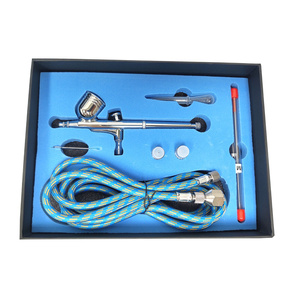 Aerograf AB-130K AB130K AB 130K kompresor z butlą zestaw malarski mini zdjęcie nr 26