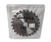 Piła tarcza tarcze do cięcia drewna 200mm 24t z widią 200x32/30 mm x 24 zębów widiowa AJM Tools 200x32x24t