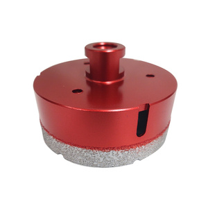Otwornica diamentowa 100 mm M14 MVBC czerwona koronka wiertło zdjęcie nr 8