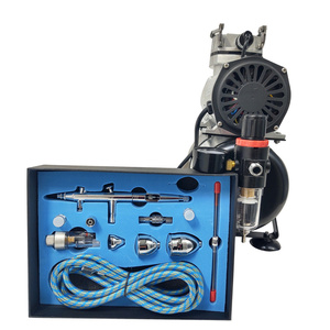 Aerograf AB-183K AB183K AB 183K + kompresor z butlą TC-20T zestaw pneumatyczny lakierniczy zdjęcie nr 14