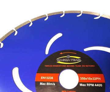 Tarcza diamentowa do cięcia betonu 350x32mm MSG352 Magma MSG 350x32 350 x 32 350x32mm zdjęcie nr 4