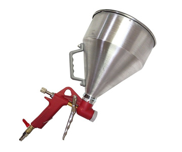 PISTOLET DO TYNKÓW Z ZAWOREM KULOWY METAL 3 DYSZE DO BIELENIA WAPNEM DO TYNKU DO TAPET NATRYSKOWYCH FT225780M WAPNA FR-300 tynkowania malowania ścian metalowy 002D zdjęcie nr 3