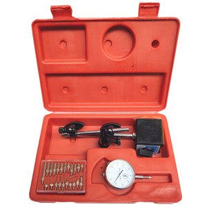 Końcówki przedłużki czujnika zegarowego 22el.+ czujnik zegarowy 10mm magnetyczny + statyw w walizce zdjęcie nr 3