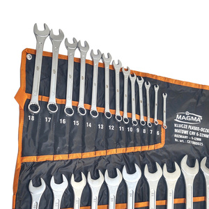 Klucze płasko-oczkowe zestaw 25 szt kluczy 6 - 32 mm 6-32mm na płachcie matowe CRV płachta kute zdjęcie nr 9