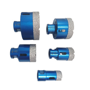 Otwornice diamentowe 5 elementów 25 / 35 / 45 / 55 / 68 mm M14 marmur granit ceramika glazura koronka koronki otwornica zdjęcie nr 7