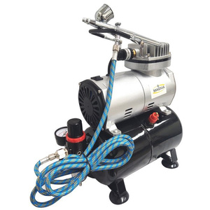 Aerograf AB-130K AB130K AB 130K kompresor z butlą zestaw malarski mini zdjęcie nr 5