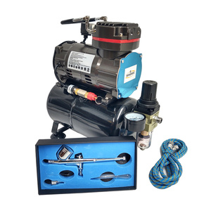 Zestaw Aerograf AB130 0,2 I 0,3 AB-130 wysoka jakość do aerografii AIRBRUSCH AB 130 + Kompresor z butlą do aerografu TC-88T zdjęcie nr 4