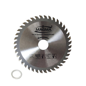 Piła tarcza tarcze do cięcia drewna 125mm 40T z widią 125x22,23 /20/16 mm x 40 zębów widiowa Magma 125x22,23x40t zdjęcie nr 1