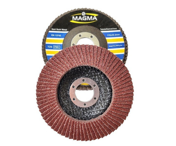 Tarcza tarcze lamelka listkowa 115mm gr 60 10 sztuk do metalu Magma płytkowa płytkowe zdjęcie nr 10