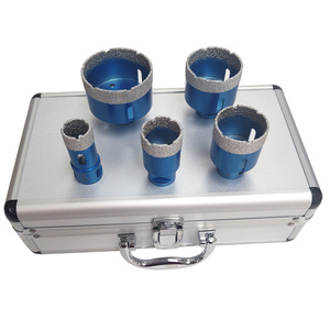 Otwornice diamentowe 5 elementów 25 / 35 / 45 / 55 / 68 mm M14 marmur granit ceramika glazura koronka koronki otwornica zdjęcie nr 15