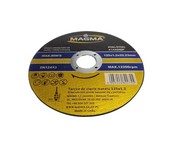 Tarcza do cięcia stali metalu 10szt. 125x1,2 tarcze 125mm Magma zdjęcie nr 7