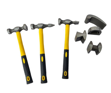 Młotki blacharskie kowadełka zestaw blacharski 7el młotek młotków kowadło 1007F 7PCS Professional Sheet Metal Hammer Set zestaw blacharski 02640   zdjęcie nr 3