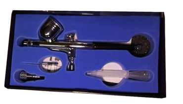 Zestaw do aerografii kompresor z butlą 20T aerograf AB-130 słoik do czyszczenia 502 AB130 AB 130 zdjęcie nr 7