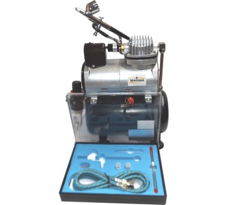 Kompresor z butlą do aerografu do aerografii TC-18T + aerograf TG-130K 0,2 0,3 0,5 Airbrush compressor zdjęcie nr 4