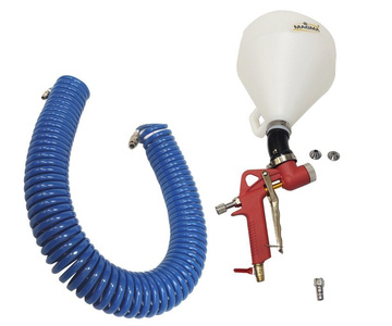 Pistolet do tynków plastik 001AD + zawór + przegub z dyszami 2.0 3.0 4.0 6.0 8.0 + przewód wąż pneumatyczny 15mb PE 8x12 zdjęcie nr 5