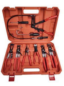 Szczypce z linką kleszcze do opasek przewodów zaciskowych taśmowych z długą linka  9el. 1252 1048B  zdjęcie nr 1