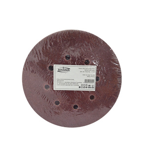 Krążki ścierne 180 mm papier na rzep gr. 24 z otworami 100 szt ścierny krążek samoprzylepne otwory 90mm zdjęcie nr 15