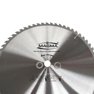 Piła tarcza tarcze do cięcia drewna 500mm 60t z widią 500x32 mm x 60 zębów widiowa Magma 500x32x60t red 30 mm, 25,4 mm 22,23 mm 20 mm 500x30 500x25,4 500x20 zdjęcie nr 3