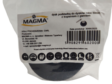 Dysk podkładka do dysków roloc 50 mm z trzpieniem z gwintem uchwyt zdjęcie nr 6