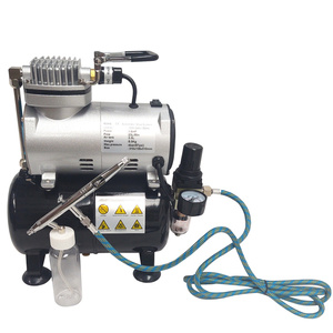 Kompresor do aerografów TC20T z butlą + AB182P + wężyk 1/4-1/8 1,8m Aerograf AB-182P Airbrush DOUBLE ACTION Airbrush AB182P AB182 AB 182P zdjęcie nr 8