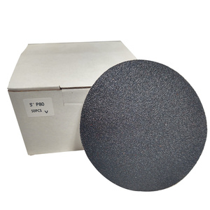 Krążki ścierne 125 mm papier na rzep do kamienia gr 80 P80 G80 10 szt ścierny krążek samoprzylepne zdjęcie nr 3