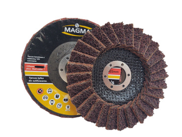 Tarcza lamelowa z włókniny 125 czerwona szlifowania polerowania włóknina lamelka listkowa zdjęcie nr 13