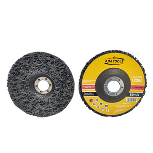 Zestaw 10 tarcz tarcze do szlifowania metalu stali z włókniną czarna 125 dysk krążek do usuwania rdzy farby włosy murzyna BRICK METAL WOOD zdjęcie nr 4