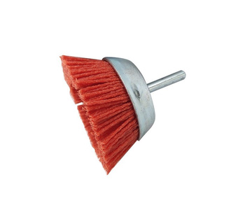 Szczotka nylonowa czołowa na wiertarkę 65mm/T6mm trzpień nylon postarzanie zdjęcie nr 7