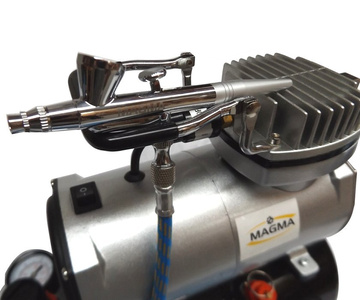 Zestaw do aerografii kompresor z butlą TC-20T + aerograf TG-207K zdjęcie nr 2