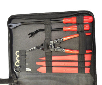 Ściągacze do demontażu tapicerki radia szczypce 19 elementów 1220F zestaw narzędzi do demontażu usuwania tapicerki spinek radia ściągacze zdjęcie nr 5